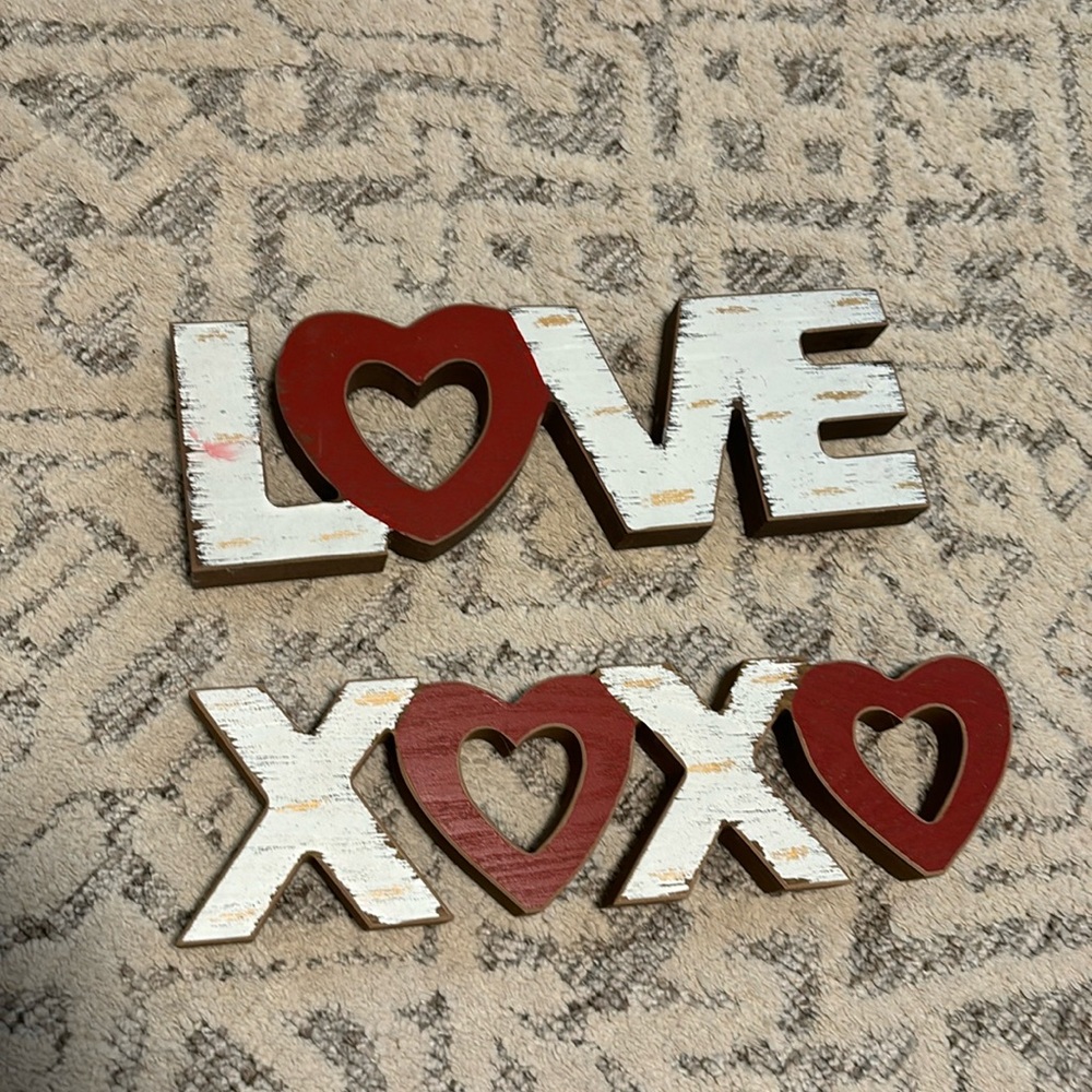 Valentines Day Decor Blocks